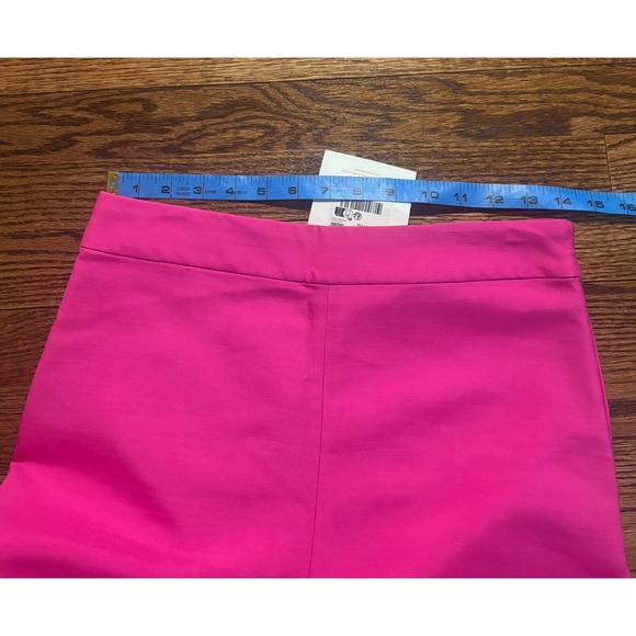 NEW Sezane | Editions Tymo Wide Leg Trousers in Hot Pink Wool Blend Sz 6/38 - Picture 5 of 11